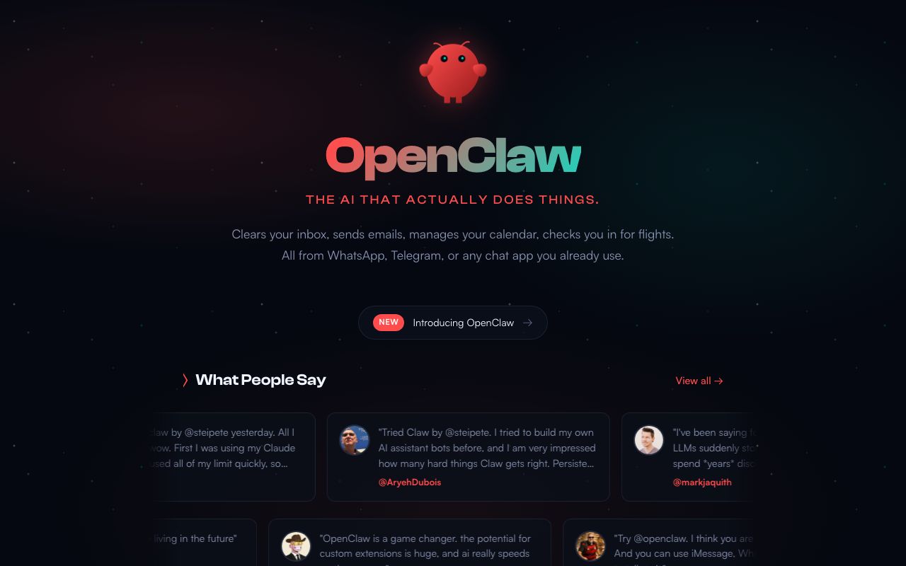 OpenClaw screenshot