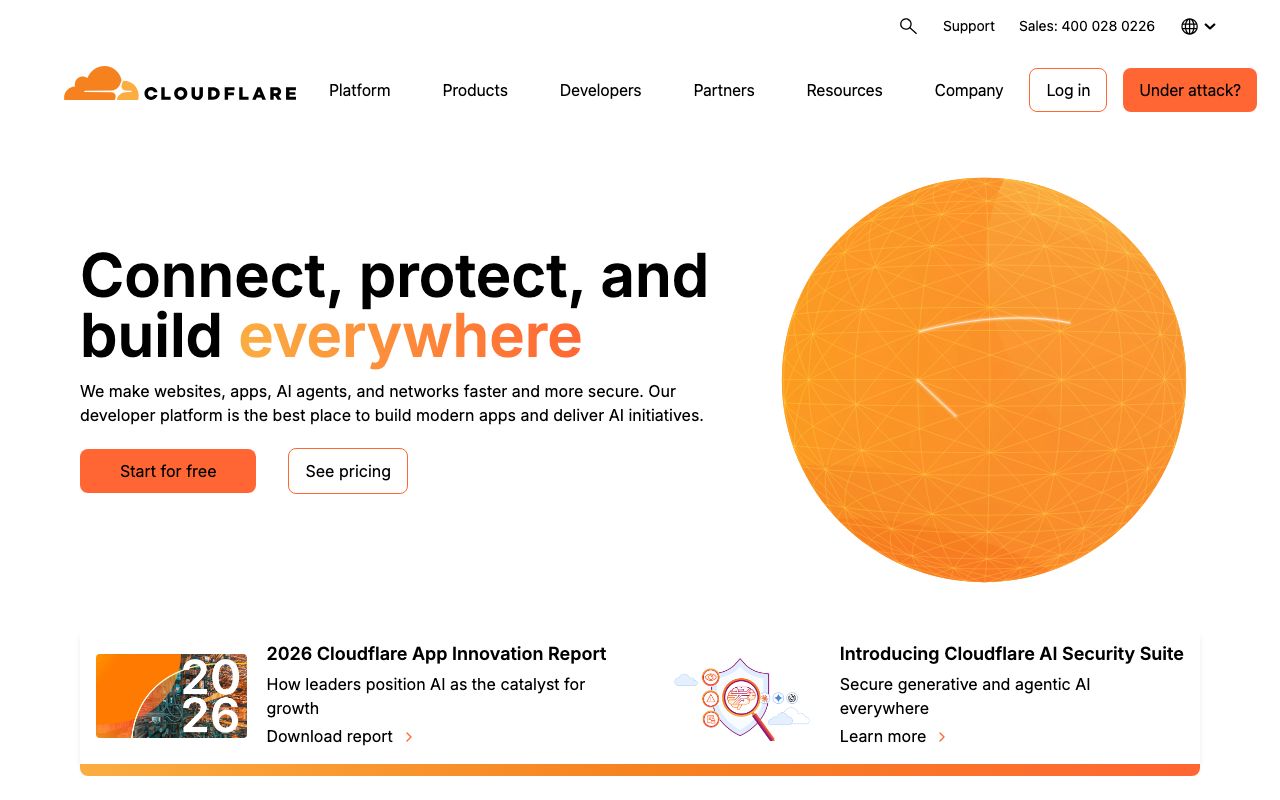 Cloudflare screenshot